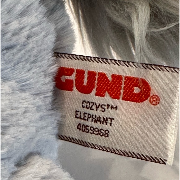 Gund Cozys Grey Elephant Floppy Soft Plush Stuffed Lovey Animal - Picture 5 of 5